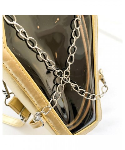 Creative PVC PU Shoulder Bag Halloween Underarm Bag Coffin Shape Phone Bag Women Crossbody Bag for Office Travel Make Gold $1...