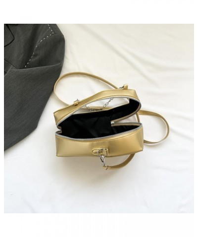 Creative PVC PU Shoulder Bag Halloween Underarm Bag Coffin Shape Phone Bag Women Crossbody Bag for Office Travel Make Gold $1...