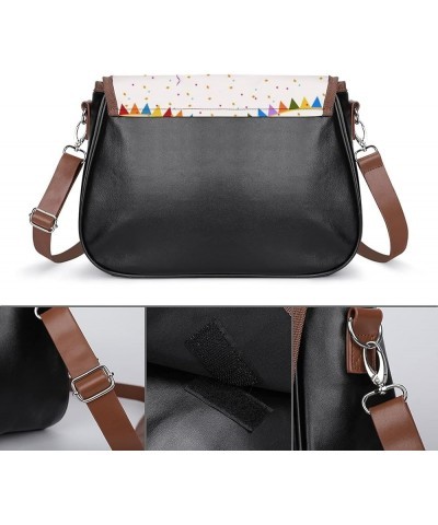 Leather Hobo Bags Women's Crossbody Shoulder Bag Classic City Top Handle Satchels Football Digital Color7 $20.68 Hobo Bags