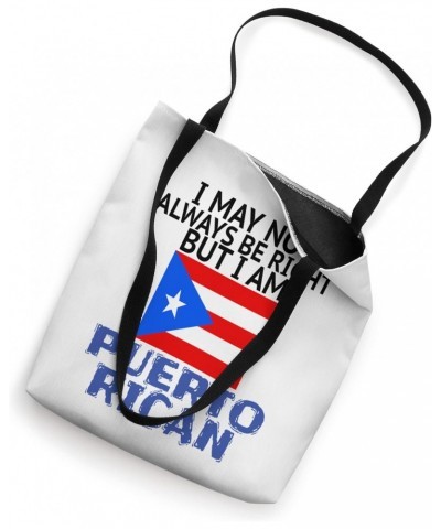 Puerto Rico Flag Heritage Proud To Be Puerto Rican Boricua Tote Bag $14.16 Totes