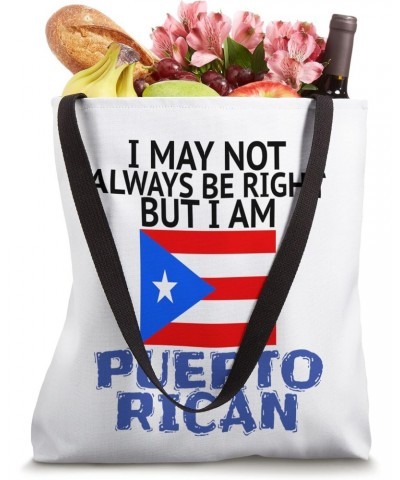 Puerto Rico Flag Heritage Proud To Be Puerto Rican Boricua Tote Bag $14.16 Totes