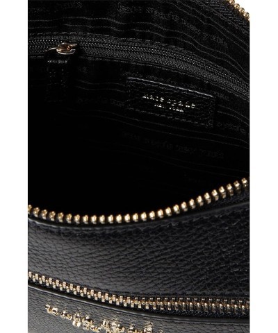 Hudson Pebbled Leather Medium Crossbody Black $76.89 Crossbody Bags