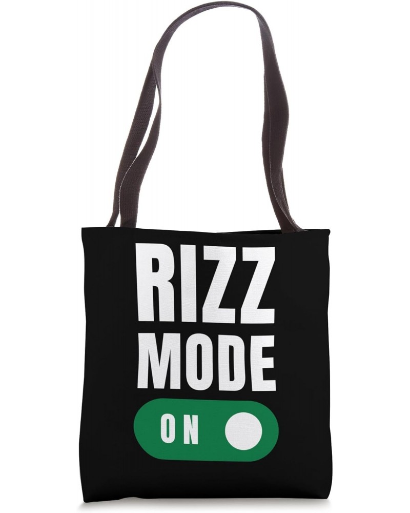 Rizz Mode On! Funny Charisma Meme Tote Bag $14.99 Totes