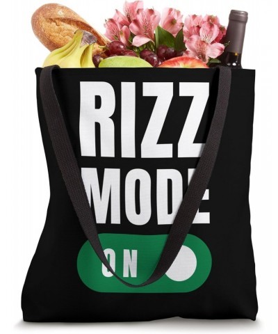 Rizz Mode On! Funny Charisma Meme Tote Bag $14.99 Totes