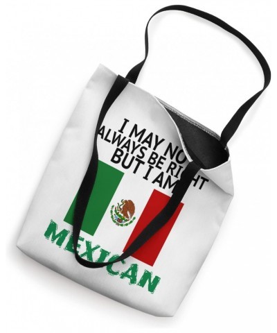 Mexican Pride Mexican Heritage Funny Proud Mexico Roots Flag Tote Bag $13.92 Totes