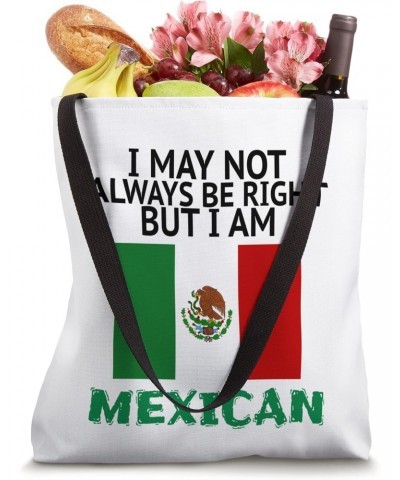 Mexican Pride Mexican Heritage Funny Proud Mexico Roots Flag Tote Bag $13.92 Totes