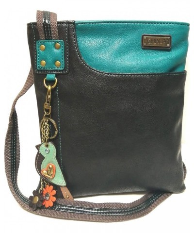 SWING Pack Smartphone Cross-Body Purse Purse Charm (Brown_ Dragonfly With Teal Flower) Black- Mini Green Bird $27.69 Crossbod...