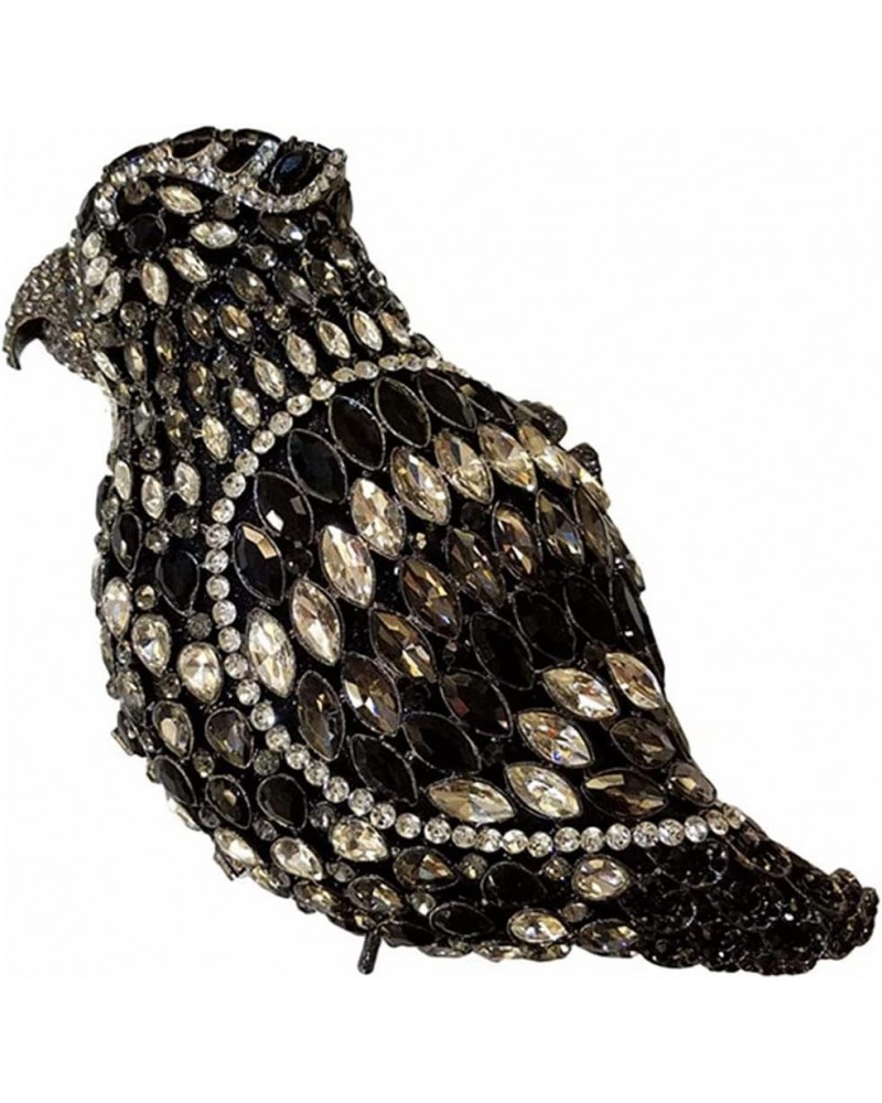 Women Parrot Animal Rhinestone Crystal Purse Prom Purses and Handbags Bird Evening Clutch for Party Wedding Black $36.90 Even...