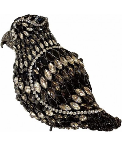 Women Parrot Animal Rhinestone Crystal Purse Prom Purses and Handbags Bird Evening Clutch for Party Wedding Black $36.90 Even...