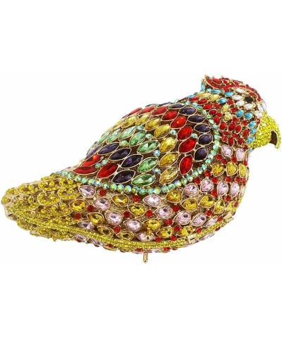 Women Parrot Animal Rhinestone Crystal Purse Prom Purses and Handbags Bird Evening Clutch for Party Wedding Black $36.90 Even...