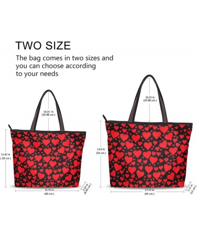 Tote Bag for Women with Zipper,Polyester Tote Purse Holiday Tote Bag Work Handbag Women Gift Valentine 5 $10.78 Totes