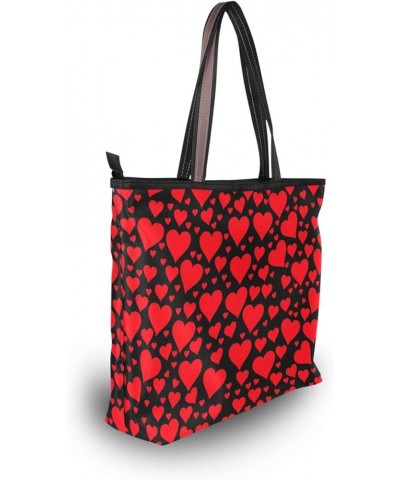 Tote Bag for Women with Zipper,Polyester Tote Purse Holiday Tote Bag Work Handbag Women Gift Valentine 5 $10.78 Totes