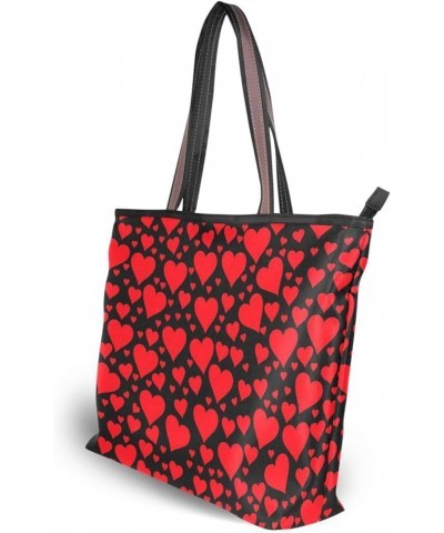 Tote Bag for Women with Zipper,Polyester Tote Purse Holiday Tote Bag Work Handbag Women Gift Valentine 5 $10.78 Totes