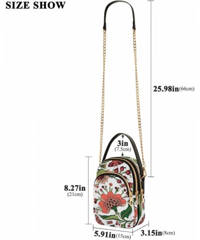 Flowers Crossbody Bags for Women Fanny Packs Small Sling Cross Body Bag Phone Purse with Strap $11.12 Crossbody Bags