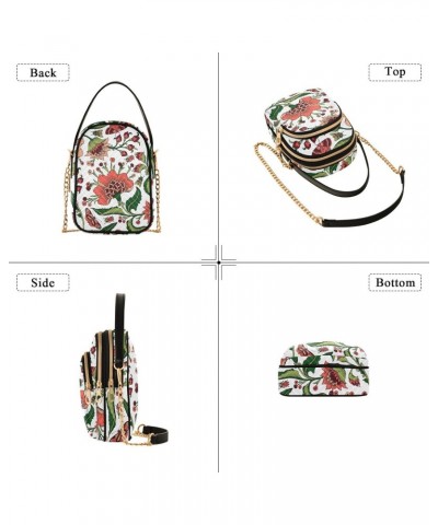 Flowers Crossbody Bags for Women Fanny Packs Small Sling Cross Body Bag Phone Purse with Strap $11.12 Crossbody Bags