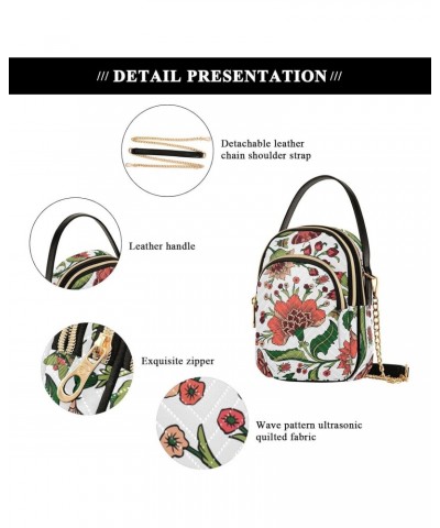 Flowers Crossbody Bags for Women Fanny Packs Small Sling Cross Body Bag Phone Purse with Strap $11.12 Crossbody Bags