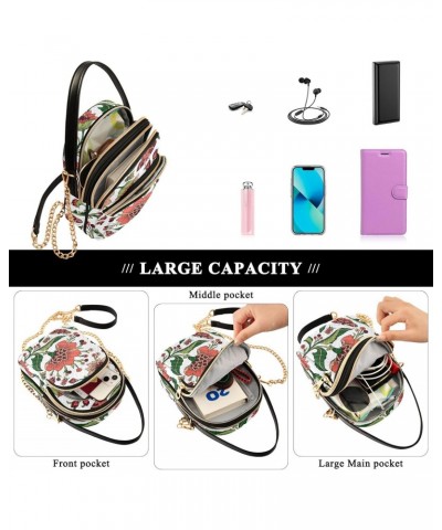 Flowers Crossbody Bags for Women Fanny Packs Small Sling Cross Body Bag Phone Purse with Strap $11.12 Crossbody Bags