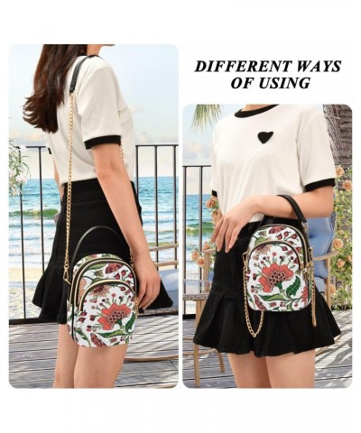 Flowers Crossbody Bags for Women Fanny Packs Small Sling Cross Body Bag Phone Purse with Strap $11.12 Crossbody Bags