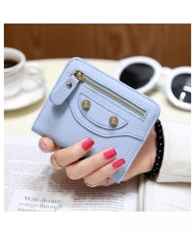 Fashion Leather Women Short Wallets Multiple Credit Card Holders Hasp Zipper Coin Purses Solid Color Clutch Money Bag Clip Li...