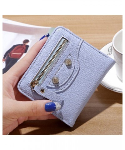 Fashion Leather Women Short Wallets Multiple Credit Card Holders Hasp Zipper Coin Purses Solid Color Clutch Money Bag Clip Li...