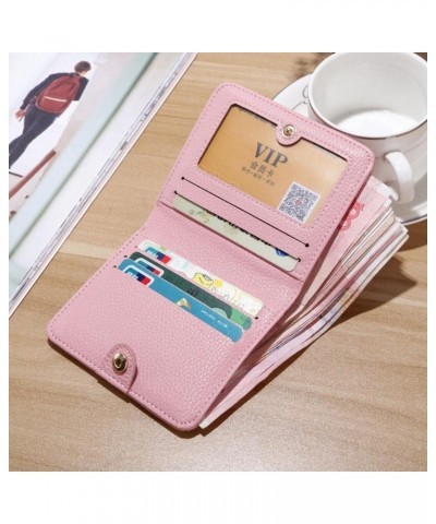 Fashion Leather Women Short Wallets Multiple Credit Card Holders Hasp Zipper Coin Purses Solid Color Clutch Money Bag Clip Li...