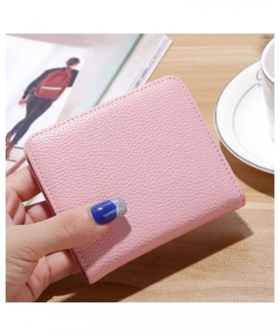 Fashion Leather Women Short Wallets Multiple Credit Card Holders Hasp Zipper Coin Purses Solid Color Clutch Money Bag Clip Li...