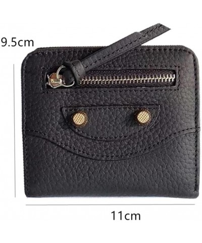 Fashion Leather Women Short Wallets Multiple Credit Card Holders Hasp Zipper Coin Purses Solid Color Clutch Money Bag Clip Li...