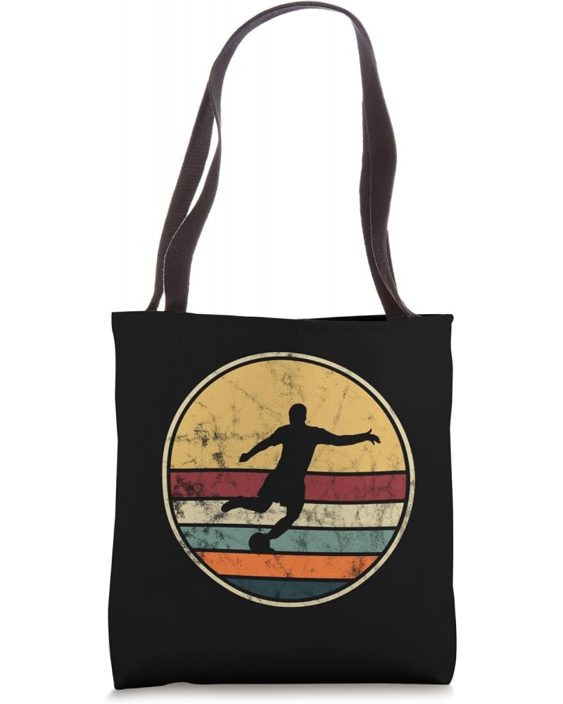 Soccer Player Vintage Distressed Retro Look Football Jersey Tote Bag $15.62 Totes