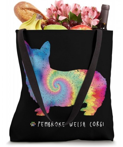 Welsh Corgi Lover Cute Puppy Pet Dog Owner Hippy Tie Dye Tote Bag $15.12 Totes