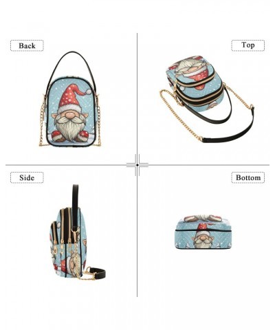 Crossbody Bag for Women, Little Winter Dwarf Phone Purse Detachable Chain Bag Shoulder Handbag Wallet $9.60 Crossbody Bags