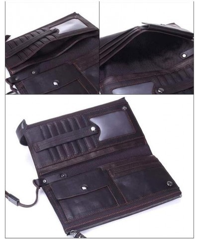 Leather Wallets for Men, Card Holders Slim Wallet Mens Long Purses,Best Choice (Color : Black, Size : 20 * 10.5 * 3cm) 20*10....