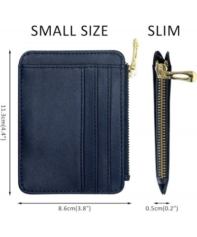 Wallet for Women, Slim Credit Card Holder, Compact Size Minimalist Wallet (Green) Z-Navy Blue $7.64 Wallets