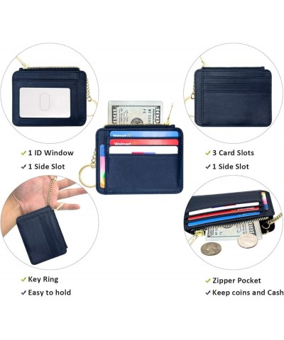 Wallet for Women, Slim Credit Card Holder, Compact Size Minimalist Wallet (Green) Z-Navy Blue $7.64 Wallets