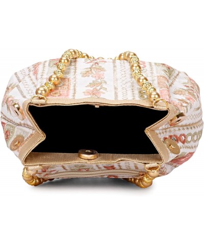 Indian Ethnic Potli Bags For Women, Indian Potli Bags For Return Gift, Women Poti Bags for Wedding White Multi $10.56 Clutches