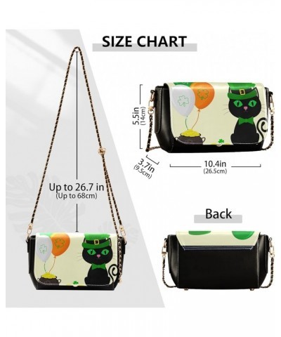 Crossbody Bags for Women Trendy Women's Black Shoulder Bag Small PU Leather Flap Cross Body Bag Handbags Pattern23 $21.72 Cro...