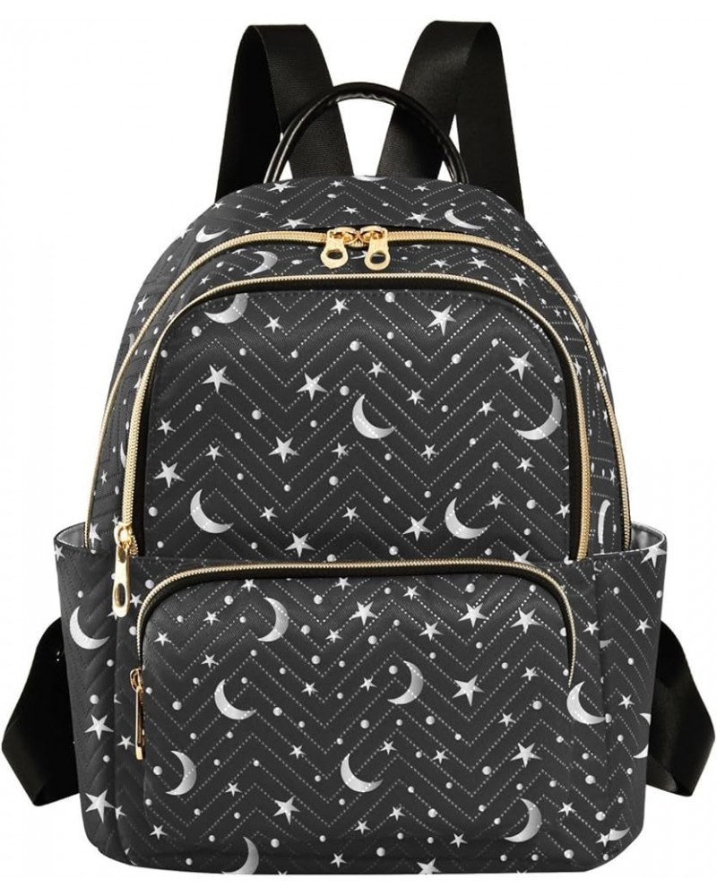 Stars and The Moon Casual Fashion Polyester Travel Rucksack Shoulder Bag Color Medium $17.76 Backpacks