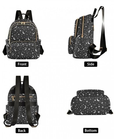 Stars and The Moon Casual Fashion Polyester Travel Rucksack Shoulder Bag Color Medium $17.76 Backpacks