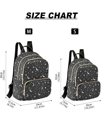 Stars and The Moon Casual Fashion Polyester Travel Rucksack Shoulder Bag Color Medium $17.76 Backpacks