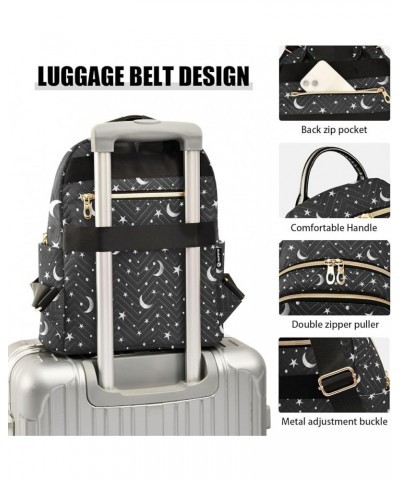 Stars and The Moon Casual Fashion Polyester Travel Rucksack Shoulder Bag Color Medium $17.76 Backpacks