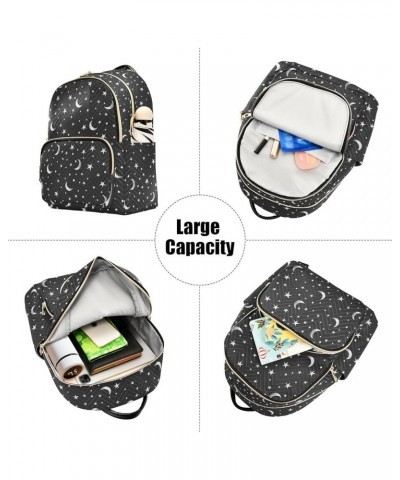 Stars and The Moon Casual Fashion Polyester Travel Rucksack Shoulder Bag Color Medium $17.76 Backpacks