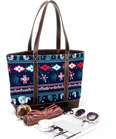 The Tote Bag For Women,Tote Bag With Zipper,Canvas Tote Bag,Art Retro Ethnic Bohemia Handbags $19.08 Totes