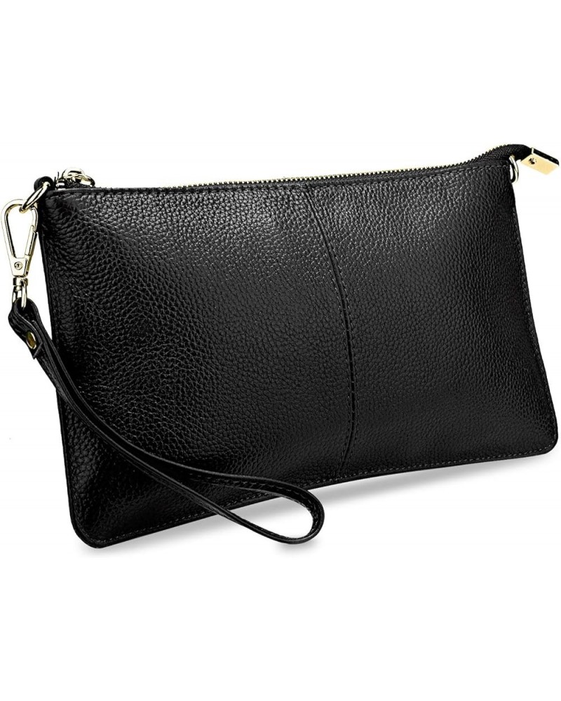 Leather Wristlet Clutch Wallet Purse Envelope Style Crossbody Bags for Women Mothers Day Gifts Black 1 Chain $12.23 Wristlets