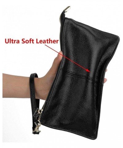 Leather Wristlet Clutch Wallet Purse Envelope Style Crossbody Bags for Women Mothers Day Gifts Black 1 Chain $12.23 Wristlets