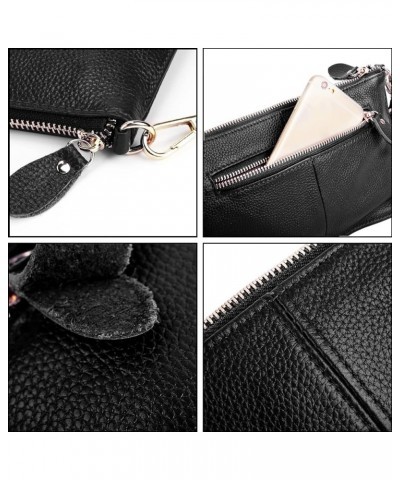 Leather Wristlet Clutch Wallet Purse Envelope Style Crossbody Bags for Women Mothers Day Gifts Black 1 Chain $12.23 Wristlets