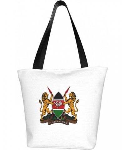 Coat of Arms of Kenya Women'S Casual One Shoulder Carry Shopping Bag Large Capacity Working Storage Handbag $20.80 Shoulder Bags