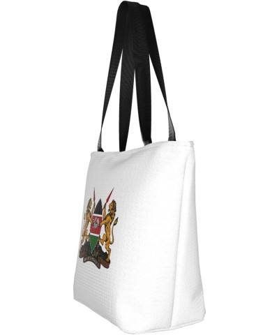 Coat of Arms of Kenya Women'S Casual One Shoulder Carry Shopping Bag Large Capacity Working Storage Handbag $20.80 Shoulder Bags