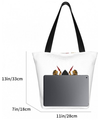 Coat of Arms of Kenya Women'S Casual One Shoulder Carry Shopping Bag Large Capacity Working Storage Handbag $20.80 Shoulder Bags