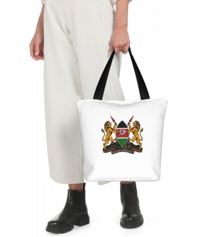 Coat of Arms of Kenya Women'S Casual One Shoulder Carry Shopping Bag Large Capacity Working Storage Handbag $20.80 Shoulder Bags