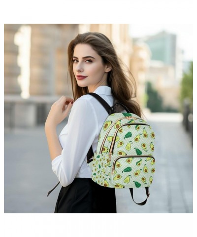 Cute Avocados Backpack Purse for Women, Anti Theft Backpack Small Travel Backpack Shoulder Bags Small(11.41'' x 6.1'' x 14.17...