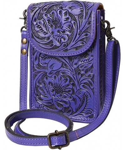 American Darling Cell Phone Holder Hand Tooled Genuine Leather Women Bag Western Handbag Purse Adbg1448d $38.94 Handbags